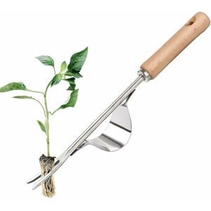 HOOPZI Stainless Steel Manual Weeder with Wooden Handle Tool Used for Quick Weeding of Soils and Gardens Y-Shape Manual Weeding Root Fork. HOOPZI Stainless Steel Manual Weeder with Wooden Handle Tool Used for Quick Weeding of Soils and Gardens Y-Shape Manual Weeding Root Fork.