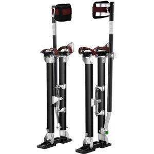 VEVOR Drywall Stilts, 24''-40'' Adjustable Aluminum Tool Stilts with Protective Knee Pads, Durable and Non-slip Work Stilts for Sheetrock Painting,