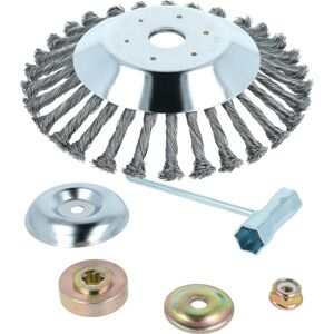 vhbw Metal Patio Weed Brush compatible with Demon QR430, QR415 Garden Tool, Brushcutter - With Accessory Set vhbw Metal Patio Weed Brush compatible with Demon QR430, QR415 Garden Tool, Brushcutter - With Accessory Set