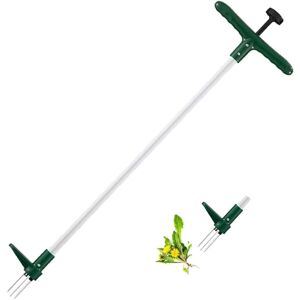 AOUGO Weed Puller, Manual Weeding Tool, Long Handle with 3 Claws, Manual Dandelion Weed Puller, Weed Root Pulling Tool AOUGO Weed Puller, Manual Weeding Tool, Long Handle with 3 Claws, Manual Dandelion Weed Puller, Weed Root Pulling Tool