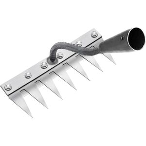IKODM Weeding Rake Garden Tools 7 Steel Teeth, Gardening Hoe, for Weeding/Loosening Soil/Sowing (without Stick) IKODM Weeding Rake Garden Tools 7 Steel Teeth, Gardening Hoe, for Weeding/Loosening Soil/Sowing (without Stick)