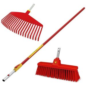 Wolf-garten - Wolf Garten Telescopic Handle ZMV4 Garden Multi Change & TB350M Broom & Rake Wolf-garten - Wolf Garten Telescopic Handle ZMV4 Garden Multi Change & TB350M Broom & Rake