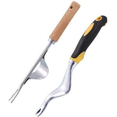 TORMATOR 2pcs Stainless Steel Manual Weeder, Wooden Handle Weeding Gouge Tool, Gardening Tool, Dandelion Weeders, Y-Shape Manual Root Weeding Fork TORMATOR 2pcs Stainless Steel Manual Weeder, Wooden Handle Weeding Gouge Tool, Gardening Tool, Dandelion Weeders, Y-Shape Manual Root Weeding Fork