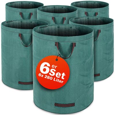 Gardebruk - 280 Litre Garden Waste Bags Large 50 kg Load Capacity 3 Handles for Ease Of Use Stable Robust Washable Lawn Grass Cuttings Leaf Sack Gardebruk - 280 Litre Garden Waste Bags Large 50 kg Load Capacity 3 Handles for Ease Of Use Stable Robust Washable Lawn Grass Cuttings Leaf Sack