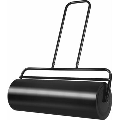 Costway - 48L Steel Garden Lawn Roller Water Sand Filled Outdoor Grass Roller w/Drain Plug Costway - 48L Steel Garden Lawn Roller Water Sand Filled Outdoor Grass Roller w/Drain Plug