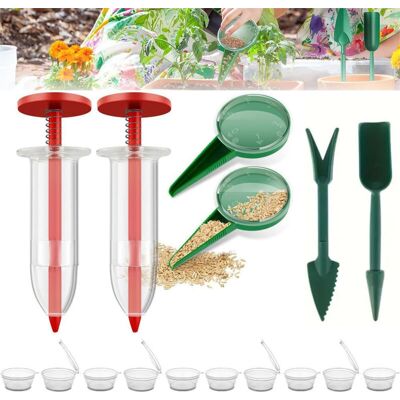 BEXTCOK 6-Piece Seed Sowing Kit – Mini Seed Dispensers with Dibber and Widger, Manual Seed Planting Tool for Small Seeds, Precision and Ease of Planting BEXTCOK 6-Piece Seed Sowing Kit – Mini Seed Dispensers with Dibber and Widger, Manual Seed Planting Tool for Small Seeds, Precision and Ease of Planting