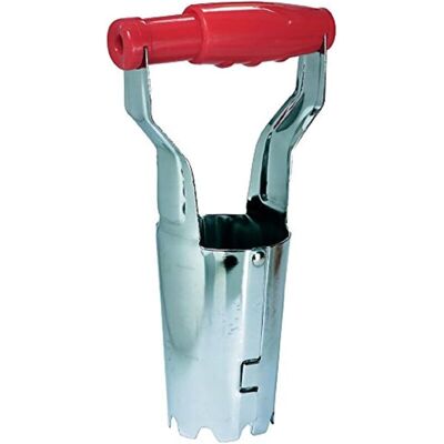 Linghhang - Automatic Bulb Planter, Vegetable Flower Seedling Transplanter, Agricultural Seedling Planting Tool, Plastic Handle, Red Linghhang - Automatic Bulb Planter, Vegetable Flower Seedling Transplanter, Agricultural Seedling Planting Tool, Plastic Handle, Red
