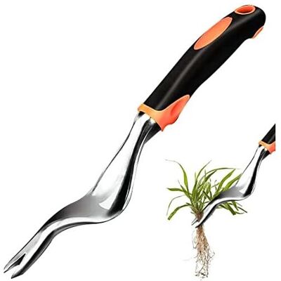 Manual Weeder, Root Puller, Weed Extractor, Weeding Tool, Weed Puller, Weeder, Remove Weeds, with Rubber Handle Tool - Csparkv Manual Weeder, Root Puller, Weed Extractor, Weeding Tool, Weed Puller, Weeder, Remove Weeds, with Rubber Handle Tool - Csparkv