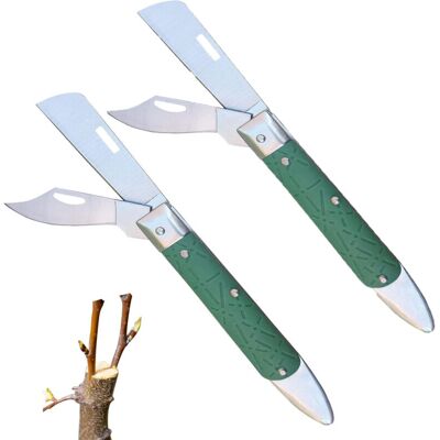 Csparkv - Pack Folding Grafting Knife, Grafting Knife, Garden Knife, Folding Pruning Grafting Knife, Double Blade Grafting Knife, Gardening Grafting Csparkv - Pack Folding Grafting Knife, Grafting Knife, Garden Knife, Folding Pruning Grafting Knife, Double Blade Grafting Knife, Gardening Grafting