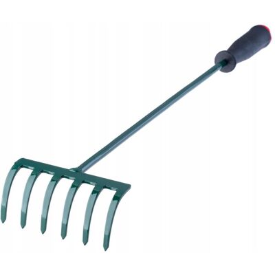 KADAX Small Garden Rake - 60cm 6-tine Garden Rake KADAX Small Garden Rake - 60cm 6-tine Garden Rake