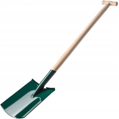 KADAX Garden Spade - 117cm, Wooden Handle, Ergonomic T-Grip - Garden Tool KADAX Garden Spade - 117cm, Wooden Handle, Ergonomic T-Grip - Garden Tool