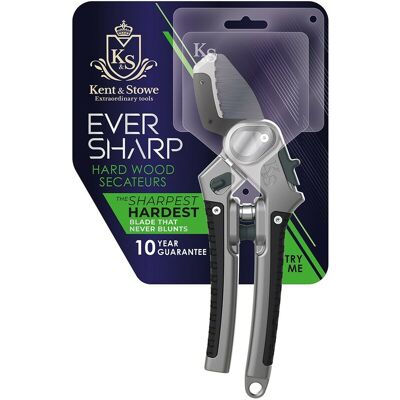 KENT & STOWE Kent&stowe - 70100541 Eversharp Garden Hard Wood Anvil Secateurs Never Blunts KENT & STOWE Kent&stowe - 70100541 Eversharp Garden Hard Wood Anvil Secateurs Never Blunts