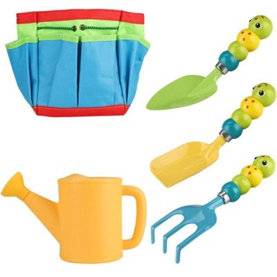 OEM Children's Garden Tools Set, Kids Bag Gardening Tools Set, Children's Outdoor Planting Toys Carry Bag Includes Watering Can, Shovel, Rake, Gardening Set OEM Children's Garden Tools Set, Kids Bag Gardening Tools Set, Children's Outdoor Planting Toys Carry Bag Includes Watering Can, Shovel, Rake, Gardening Set