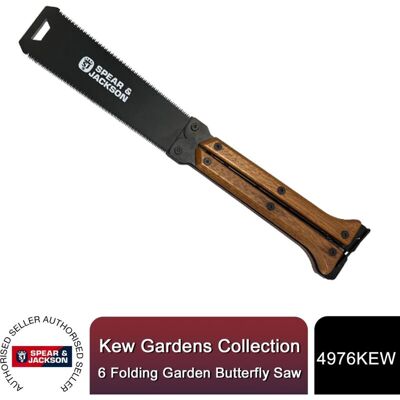 Spear & Jackson 4976KEW Kew Gardens 6" Folding Garden Butterfly Saw Spear & Jackson 4976KEW Kew Gardens 6" Folding Garden Butterfly Saw