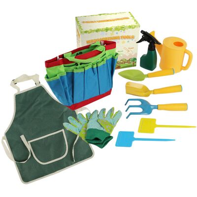COOCHEER Ten Piece Children's Garden Tool Set, Great for the Next Generation of Gardeners, Teaching Garden Shovel, ABS Work Supplies COOCHEER Ten Piece Children's Garden Tool Set, Great for the Next Generation of Gardeners, Teaching Garden Shovel, ABS Work Supplies