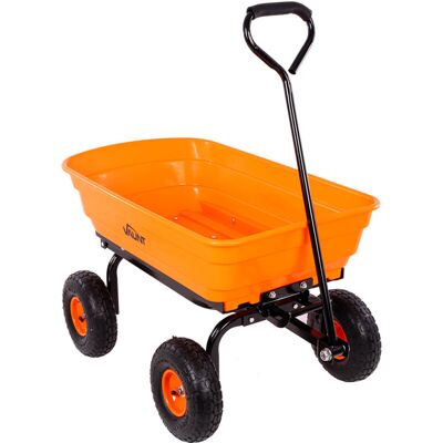 Vaunt - Heavy Duty 75L Tipping Garden Cart Wheelbarrow Dump Tip Trolley Trailer Vaunt - Heavy Duty 75L Tipping Garden Cart Wheelbarrow Dump Tip Trolley Trailer