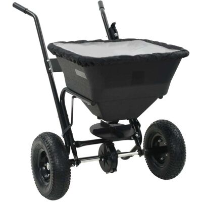 Walk Behind Salt Spreader PVC and Steel 106x73x76 cm 45 L vidaXL Walk Behind Salt Spreader PVC and Steel 106x73x76 cm 45 L vidaXL