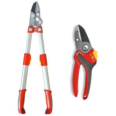 Wolf Garten RS900T POWER Cut Anvil Telescopic Loppers & RS2500 Pruner Secateurs Wolf Garten RS900T POWER Cut Anvil Telescopic Loppers & RS2500 Pruner Secateurs