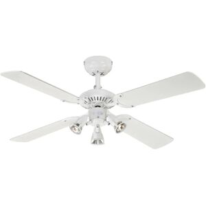 Westinghouse - Ceiling fan Princess Euro White 105cm / 42 with light