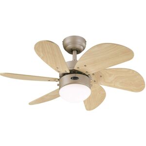 Westinghouse - Ceiling Fan Turbo Swirl Titanium 76cm / 30 with Light