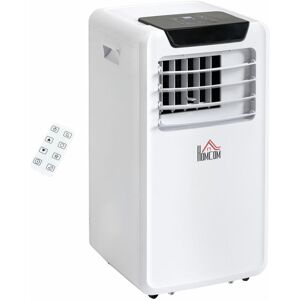 Homcom - 10000 btu Mobile Portable Air Conditioner Room Ac Unit w/ rc, White - White