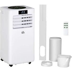 Homcom - 7000/10000 btu Air Conditioner Portable ac Unit for Dehumidifying with Remote 10000BTU - White