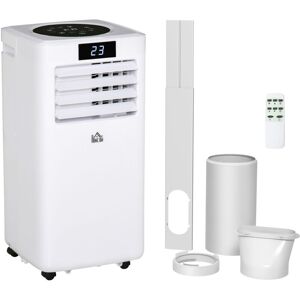 Homcom - 7000/10000 btu Air Conditioner Portable ac Unit for Dehumidifying with Remote 7000BTU - White