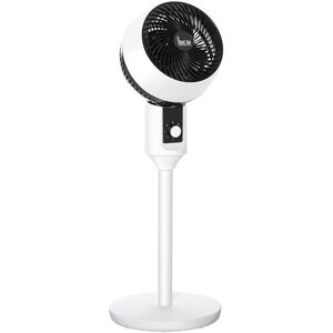 Homcom - 9 Inch Air Circulator Fan 70° Oscillation Carry Handle Black White - Black, White