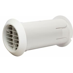 Manrose - Extractor Fan Ducting Ventilation Internal Fit Wall Kit 100mm White - White