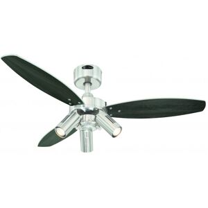 Westinghouse - Ceiling fan Jet Plus Nickel 105cm / 42 with lights