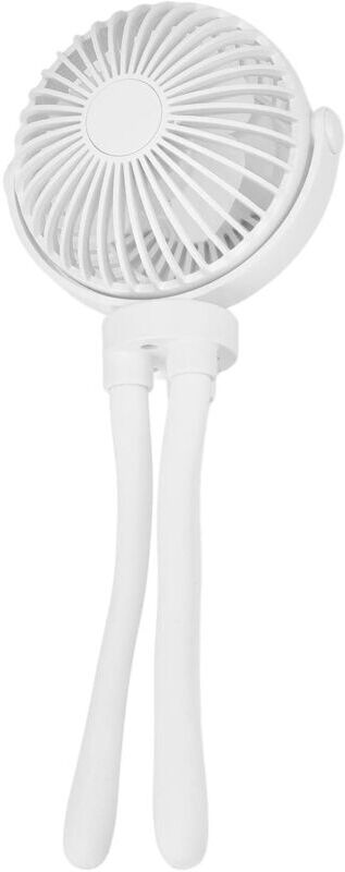 Stroller Fan, Wear-resistant abs Material usb Charging 2500-4400 rpm Baby Octopus Fan 3.5 Hours Charging Time for Home Outdoors White - White - Norcks