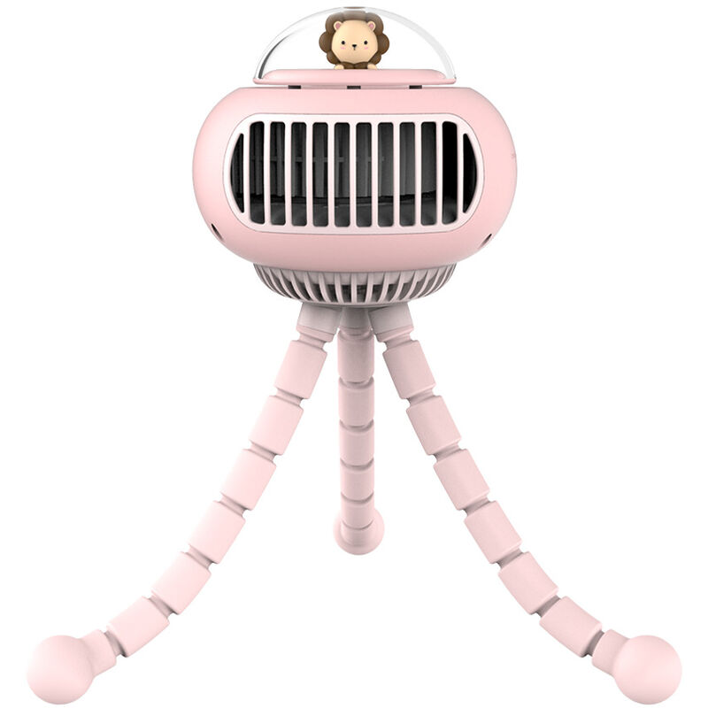 Stroller Fanㄛ3600mAh Ultra Quiet Portable usb Fan (Pink) Groofoo