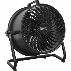 LOOPS 16 Inch High Velocity Drum Fan - 3 Speed Settings - 360 Degree Tilting Stand