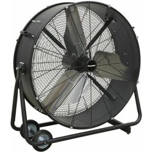 LOOPS 36' premium High Velocity Drum Fan - 2 Speed Settings - Wheeled Tilting Stand