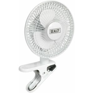 LOOPS 8' Clip On Fan - Tilt & Swivel - Fully Guarded - 2 Speed Settings - 20W Motor