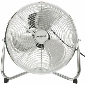 Electrical Pedestal Floor Fan 12'' - 3 Speed Levels - 55 w - Arebos