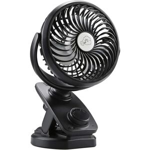Aougo - Battery Operated Fan, usb Oscillation Fan with 4000mAH Rechargeable Battery, Portable Mini Fan for Stroller, Car, Gym, Office, Outdoor,