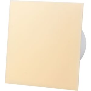 Airroxy - Beige Acrylic Glass Front Panel 100mm Timer Extractor Fan for Wall Ceiling Ventilation