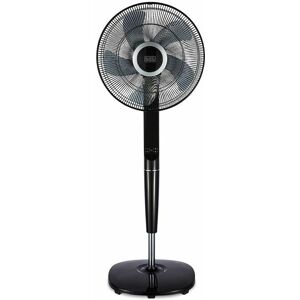 BLACK+ DE BLACK+DECKER BXFP51006GB 16 Pedestal Fan with Figure 8 Oscillation, Remote Control and 12 Hour Timer, Black