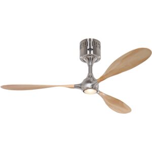 CASAFAN Ceiling Fan Helico Paddel Chrome / Beech with Remote