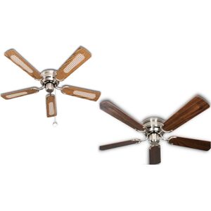 PEPEO Ceiling fan Kisa Deluxe bn Oak / Walnut