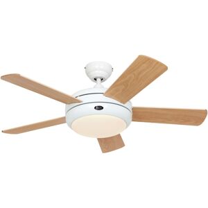 CASAFAN Ceiling Fan Titanium White 105 Beech / Pine