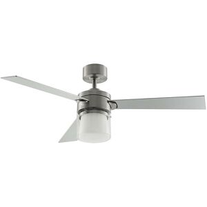 Ceiling Fans with Lighting Amelis dimmable (modern) in Silver made of Metal for e.g. Living Room & Dining Room (1 light source,) from Lindby matt