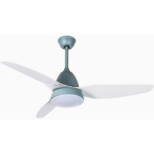 Starluna - Ceiling Fans with Lighting Coriano (modern) in Silver made of Metal for e.g. Living Room & Dining Room (1 light source,) from grey, white