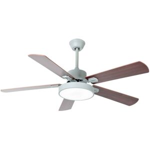 Ceiling Fans with Lighting Rivando (modern) in Silver made of Metal for e.g. Living Room & Dining Room (1 light source,) from Starluna - grey, light