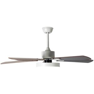 Ceiling Fans with Lighting Rivando (modern) in White made of Metal for e.g. Living Room & Dining Room (1 light source,) from Starluna white, light