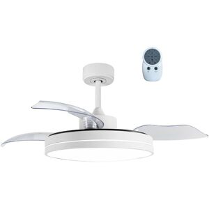 CRISTALRECORD Cristal Record Anayet led Ceiling Fan 36W 3200 Lm cct Folding Blades