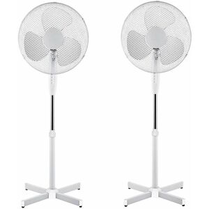 Asab - 2 x Daewoo 16 inch Pedestal Fan White