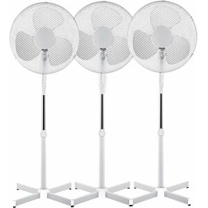 ASAB 3 x Daewoo 16 inch Pedestal Fan White