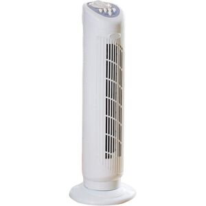 Daewoo - 30 Inch Tower Fan, Free Standing, 3 Speed Settings, White, COL1066GE